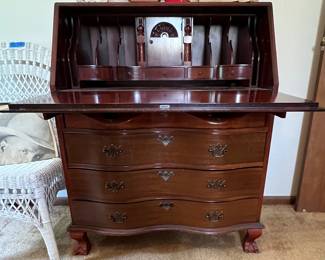 Vintage secretary desk open