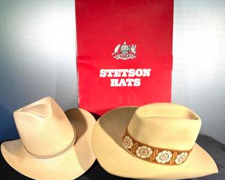 On left- Sheplers by Stetson. Right-XXXXX Stetson