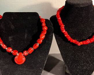 Coral necklaces