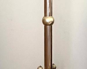 Brass- look coat tree