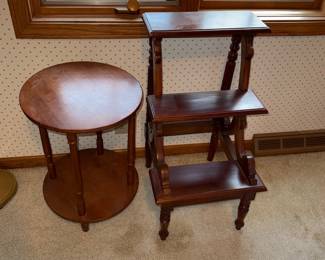 Wood accent tables 