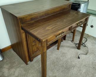 Vintage extendable console dining table