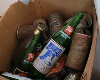 Vintage glass bottles 