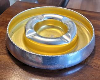Mid-century modern anodized aluminum ashtray Sigg Switzerland