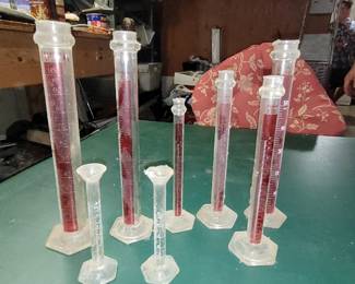 Chemistry lab beakers