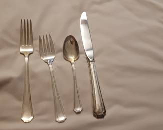 Set of 11 - 4-piece place settings Plus 11 spoons Fairfax Sterling flatware by Gorham