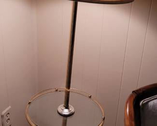 Lamp with built in table top