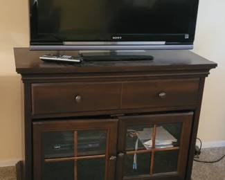 Vizio TV and wooden stand