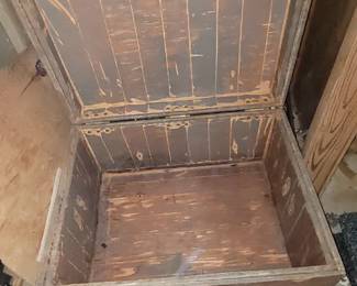 Antique double walled wooden box