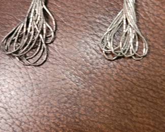 Vintage Southwest liquid silver earrings