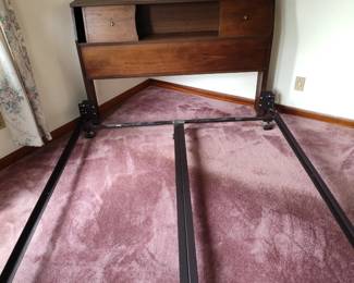 Mid-century modern headboard and frame