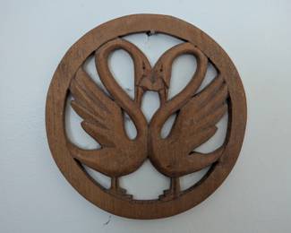 Wood Swan Wall Hanging