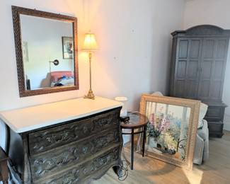 Three Drawer Dresser, Painting, Wardrobe