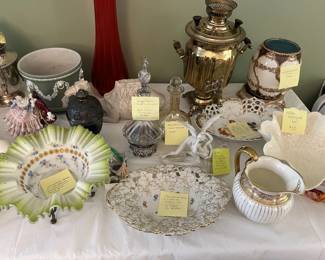 antique china/dishware/silver
