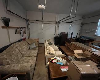 furniture for sale, including sofas/couches, side tables (some of the dressers have already been marked as sold)
