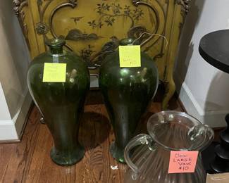 large glass vases at $10 OBO