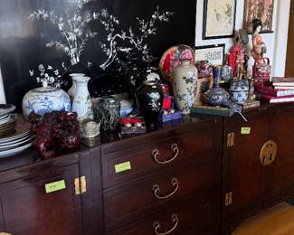 Asian inspired art and furniture