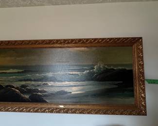 Robert Wood “Golden Surf” Lithogragh
