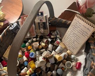 Lottie's nimble collection and her notes where she retrieved them.
