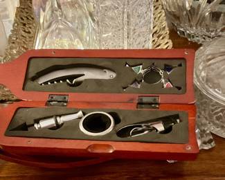 Bottle shaped bottle opener set