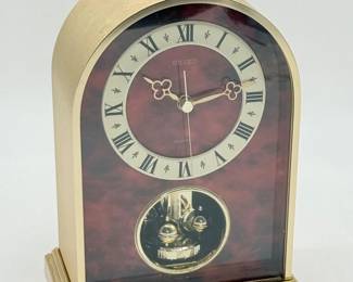 125 SeikoMantelClockwRotatingPendulum