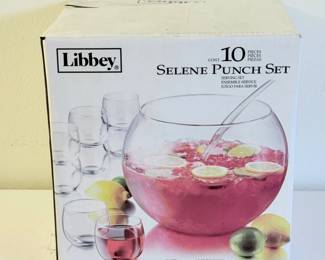 121 Libbey10PieceSelenePunchSet
