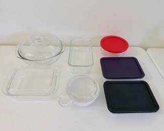 151 ClearGlassPyrexBakewareStoringContainers