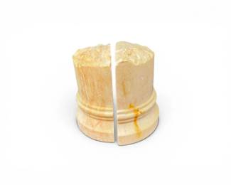 130 CarvedStoneBookendswRusticBrokenColumnDesign
