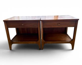 16 VintageBroyhillBrasiliaEndTableswDrawerShelf