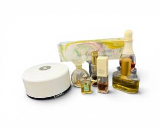 42 VintageFragranceBottlesAvonSoapSetChanelPowderBox
