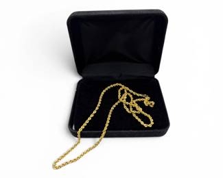 4 14KGoldRopeChainNecklace1822g