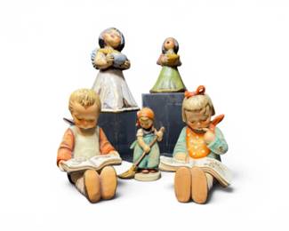 150 HummelGoebelFigurinesTHUNAngelCandleHolders