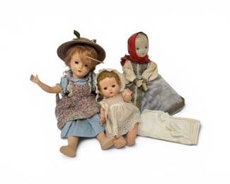 41 3VintageDollsIncludingMcGuffeyAnaStyleFolkCostumeDolls