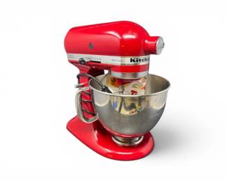 105 KitchenAidKSM150RedStandMixerwBowlAttachmentsBook