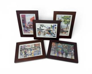 75 5FramedSeattleScenePrintsPikePlacePostAlleyWaterfront