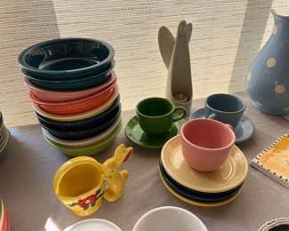 Fiesta plates and bowls