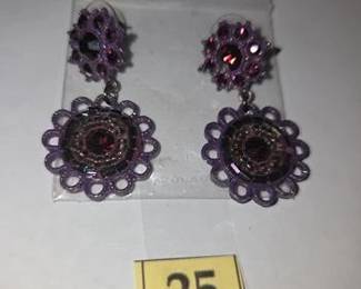 Purple earrings