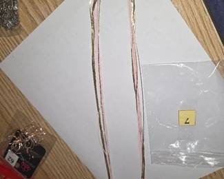 Gold and pink necklace