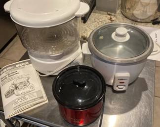 Black Decker Flavor Steamer. Dalton Rice Cooker With Little Dipper Crockpot