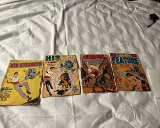 Four Old Time Comic Books From 30s And 40s