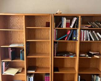 2 Matching Wooden Bookshelves