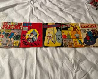 Old 10 Cent Comics Kid Eternity, Treasure Chest, Spirit