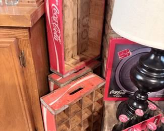 Old wooden Coca Cola crates