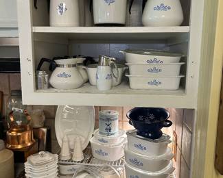 Corningware collection: percolators, kettles, bakeware 