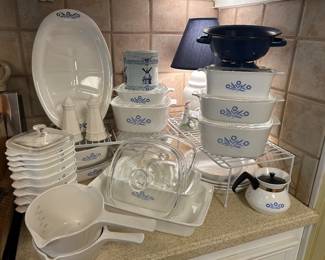 Meat platter, Corningware baking dishes for oven, stovetop and refrigerator 