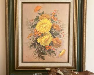 Vintage framed art