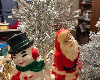 Evergleam aluminum trees, vintage blow molds - more to come!!