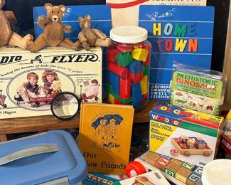 Building blocks, classroom supplies, learning toys