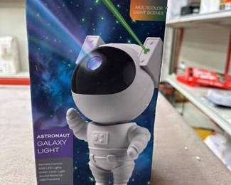 9.25 in. Sound React Multi-Color Integrated T10 1W LED Astronaut Galaxy Night Light