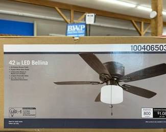 Hampton Bay 42in. LED Bellina, oil rubbed Bronze finish ceiling fan